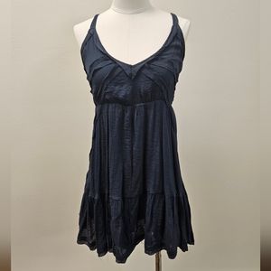'Wishlist' navy blue tie strap mini dress